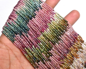 Perline rondelle sfaccettate in multitormalina: creazione di gioielli con pietre preziose da 2,25 mm