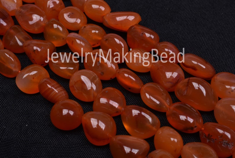 Carnelian Handmade Smooth Beads Amazing Orange Smooth Nuggets Shape Beads,11-16 mm Orange Carnelian Tinny Nuggets Beads Jewelry making
