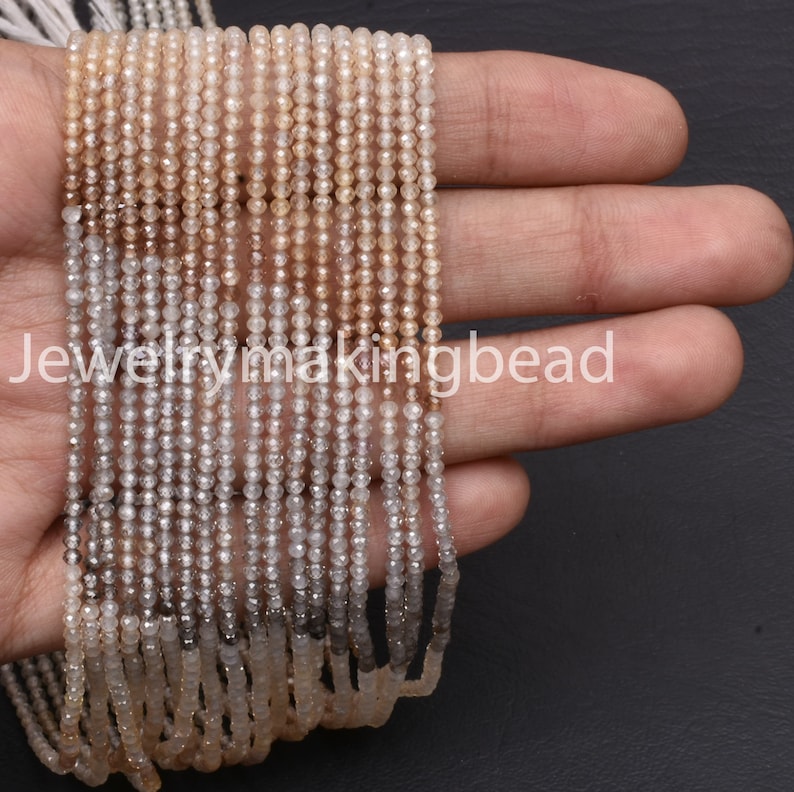 Wonderful Multi Zircon Shaded Faceted Rondelle Beads,Zircon Faceted Beads,Multi Zircon 2 mm Rondelle Beads,Multi Zircon Beads,Jewelry Making