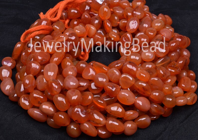 Carnelian Handmade Smooth Beads Amazing Orange Smooth Nuggets Shape Beads,11-16 mm Orange Carnelian Tinny Nuggets Beads Jewelry making