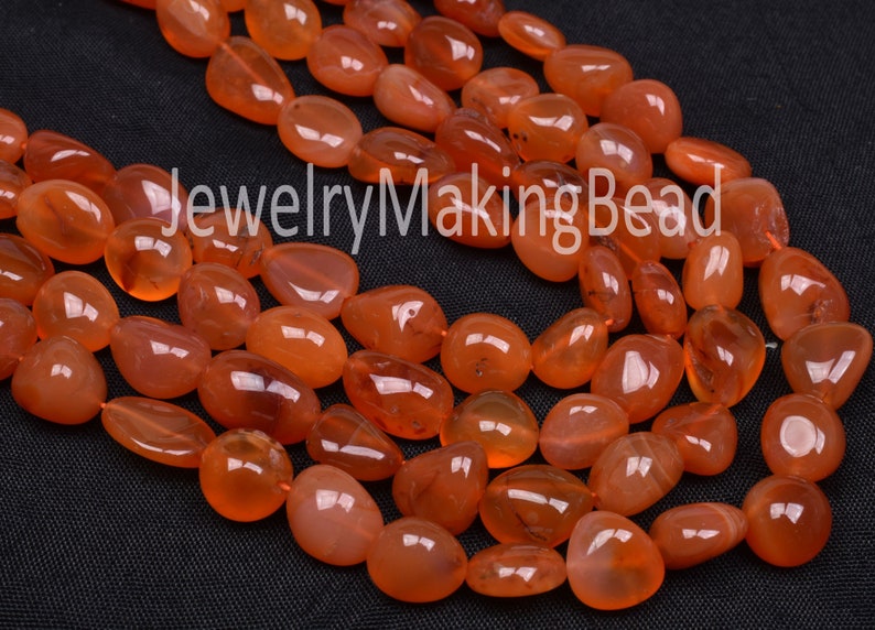 Carnelian Handmade Smooth Beads Amazing Orange Smooth Nuggets Shape Beads,11-16 mm Orange Carnelian Tinny Nuggets Beads Jewelry making