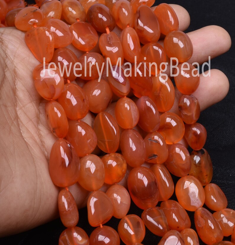 Carnelian Handmade Smooth Beads Amazing Orange Smooth Nuggets Shape Beads,11-16 mm Orange Carnelian Tinny Nuggets Beads Jewelry making