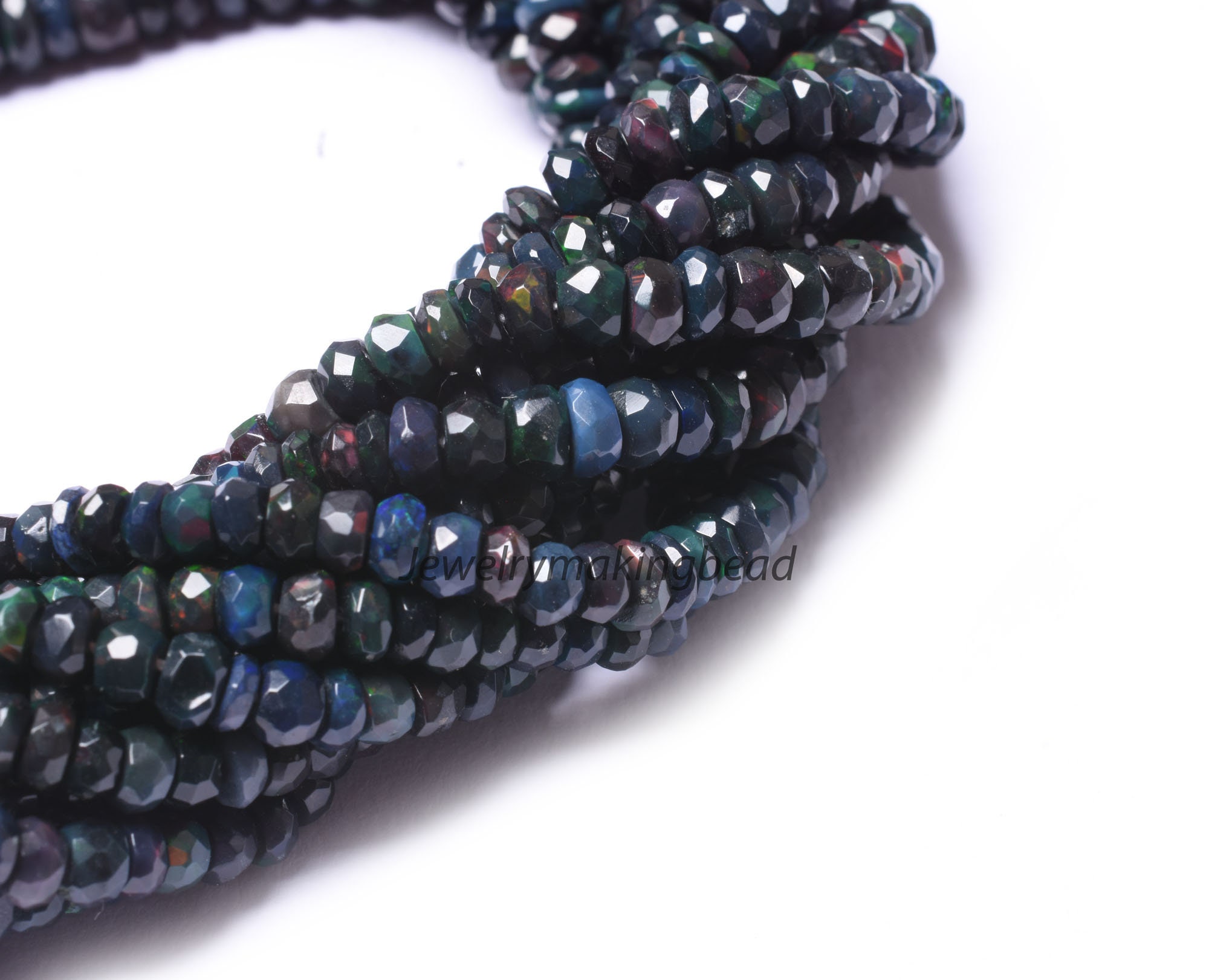 Black Ethiopian Opal Faceted Tyre Shape Beads, AAA Top Quality Black  ETHIOPIAN OPAL Heishi Beads, Multi Fire Opal Beads, Wholesale Opal Bead 