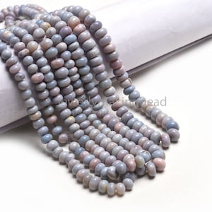 Schöne Licht Lavendel Opal Rondelle Form Perlen 16 &quot;Strang Lila Opal Shaded Glatte Edelstein Perlen Opal Plain Rondell Schmuck SALE