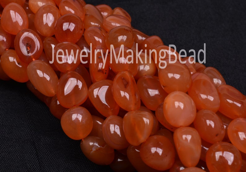 Carnelian Handmade Smooth Beads Amazing Orange Smooth Nuggets Shape Beads,11-16 mm Orange Carnelian Tinny Nuggets Beads Jewelry making