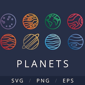 Minimal Planet Posters / Icons