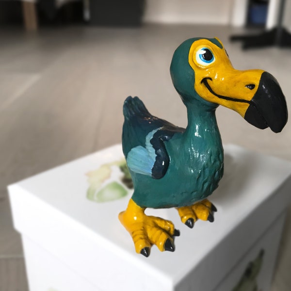 Dodo bird - Handmade figurine - Clay sculpture - Paleontology