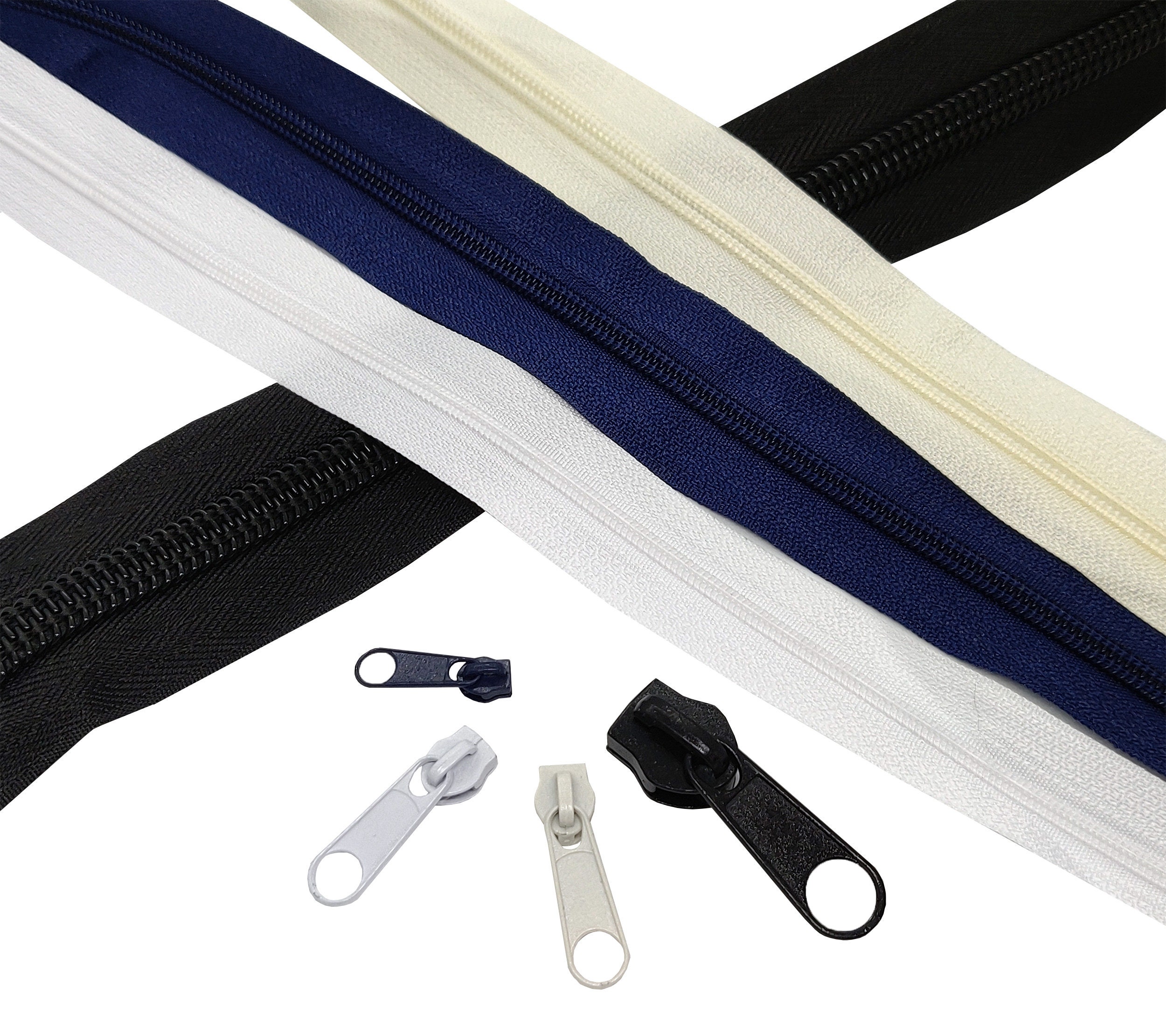 Continuous Zip Chain 5 NYLON Zipper Fastening 1 2 5 or 10 Etsy