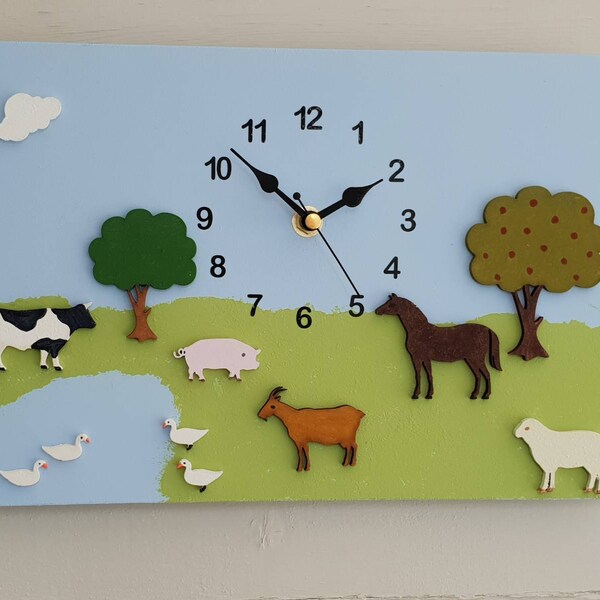 Animal Clocks Etsy UK