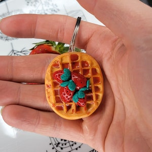 Mickey waffle keychain 2025