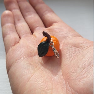 Pu&ograve; includere: Un piccolo ciondolo a forma di zucca arancione con una foglia nera e una catenina argentata. Il ciondolo &egrave; realizzato in pasta polimerica ed &egrave; perfetto per aggiungere un tocco autunnale ai tuoi gioielli o ai tuoi lavoretti.