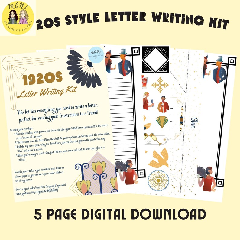 Letter Writing Kit 1920s Style Etsy