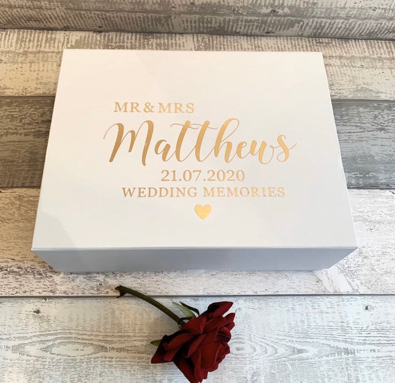 Wedding Memorybox Personalised Wedding Keepsake Box Wedding Etsy