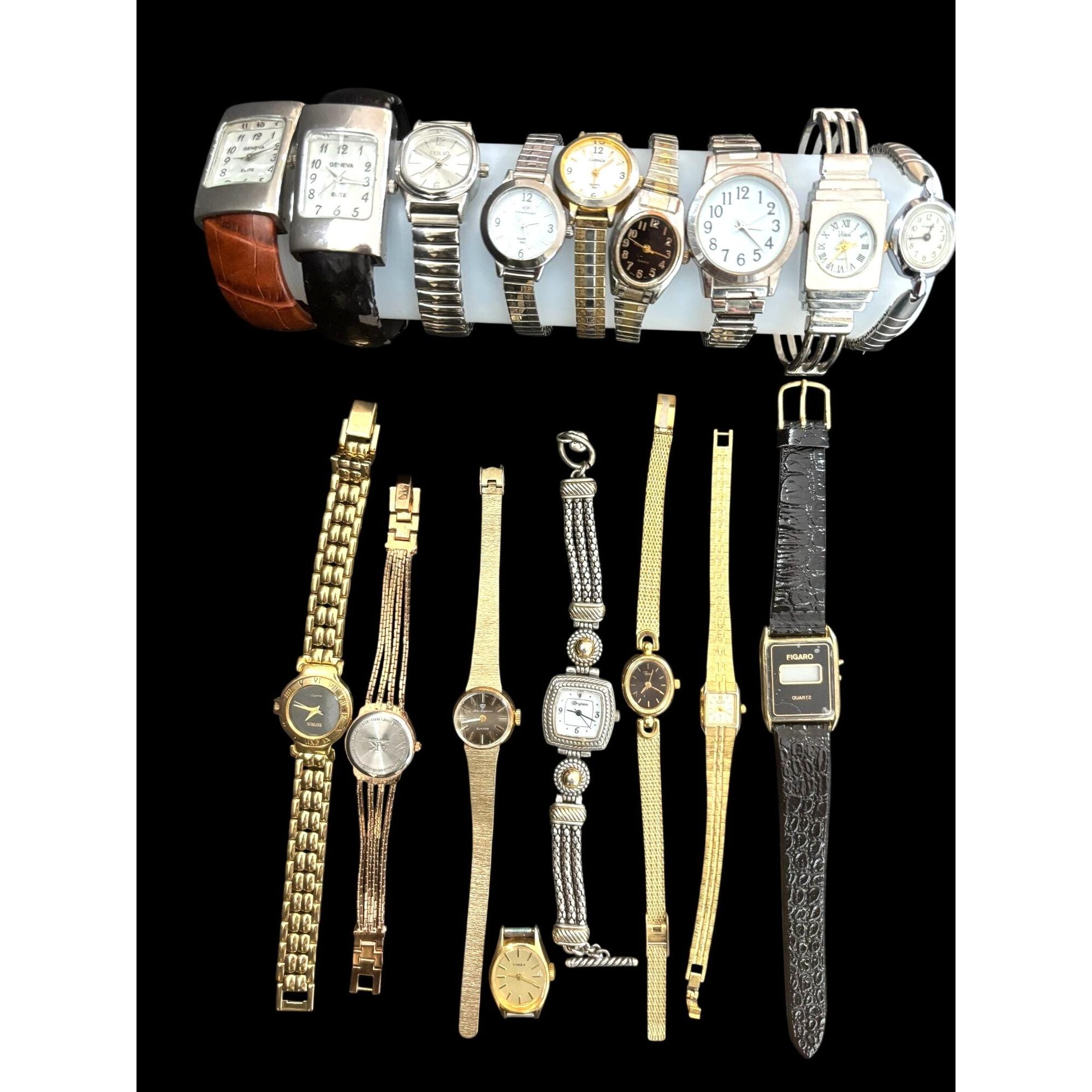 Lot of 10 Mixed Vintage Watches – Bracelet Style Unique  styles! Vintage Watches Mixed Metal - Etsy main image 3