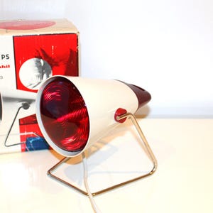 Lamp “Space Age” Philips Infraphil Heat Lamp - 1960 Dutch Design | Retro heat lamp , bulb lamp | Infrared lamp .