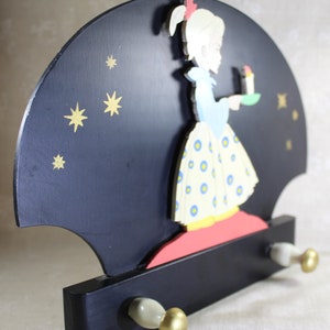 Children&#39;s coat rack Nursery decoration Color, Jan Snelten 1950 | Midcentury children&#39;s room deco, wooden coat rack | Nostalgic coat rack.