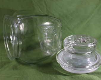 Nostalgisches Bonbonglas aus Glas, Küchenkanne für Tee, Müsli | Glasgefäß, Küchendeko.