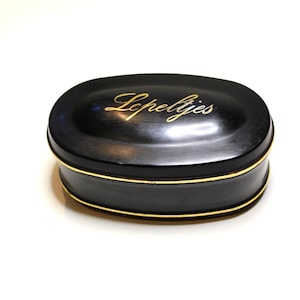 Brocante spoons tin of black metal, spoon storage tin | Old tin, kitchen decoration | Country vintage.