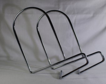 Conjunto de dos sujetalibros minimalistas vintage de la década de 1990 Ikea flit, sujetalibros de metal retro.