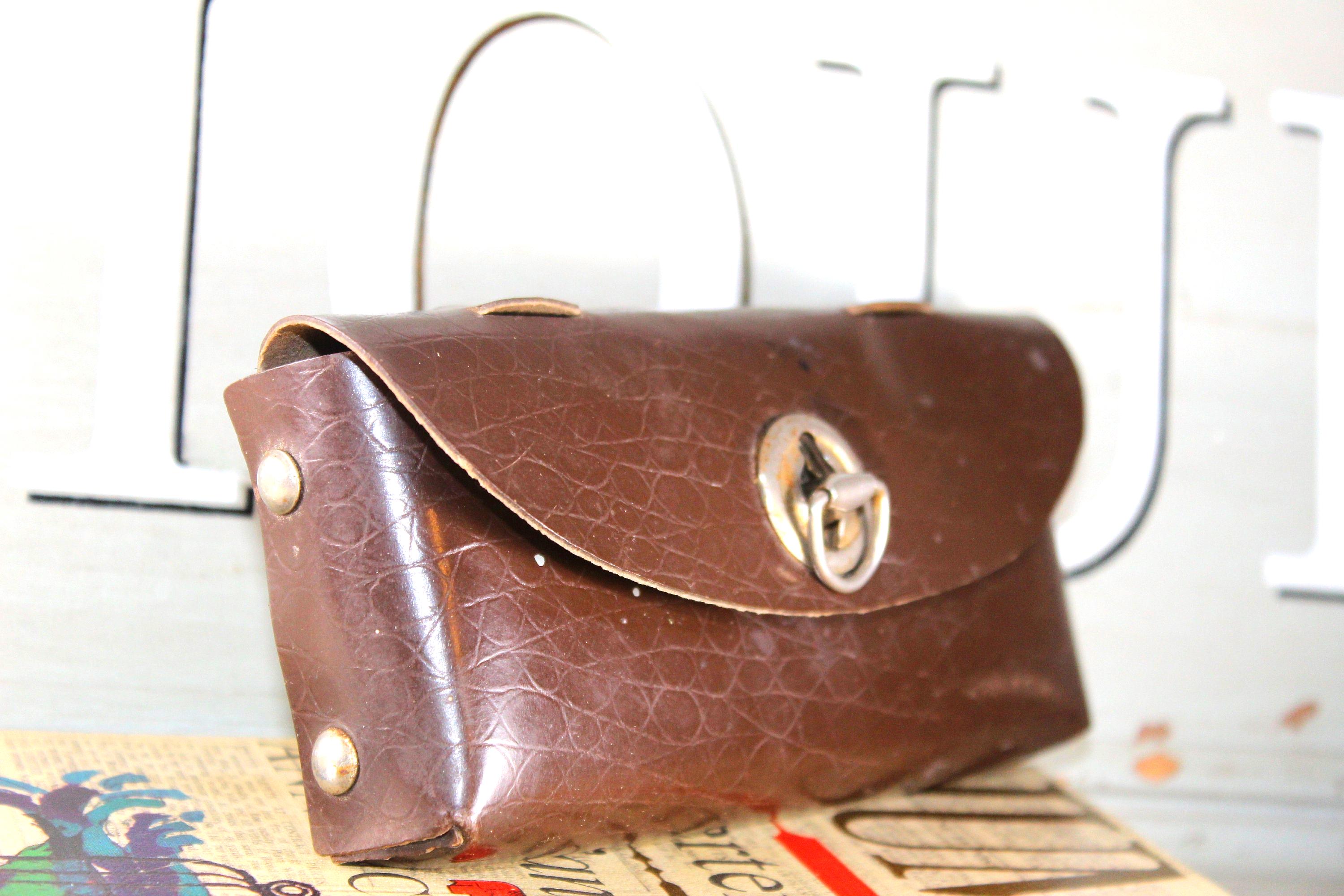 Sacoche Cuir Vélo Ancien Avec Outils - Marron, Vintage, France - D'occasion