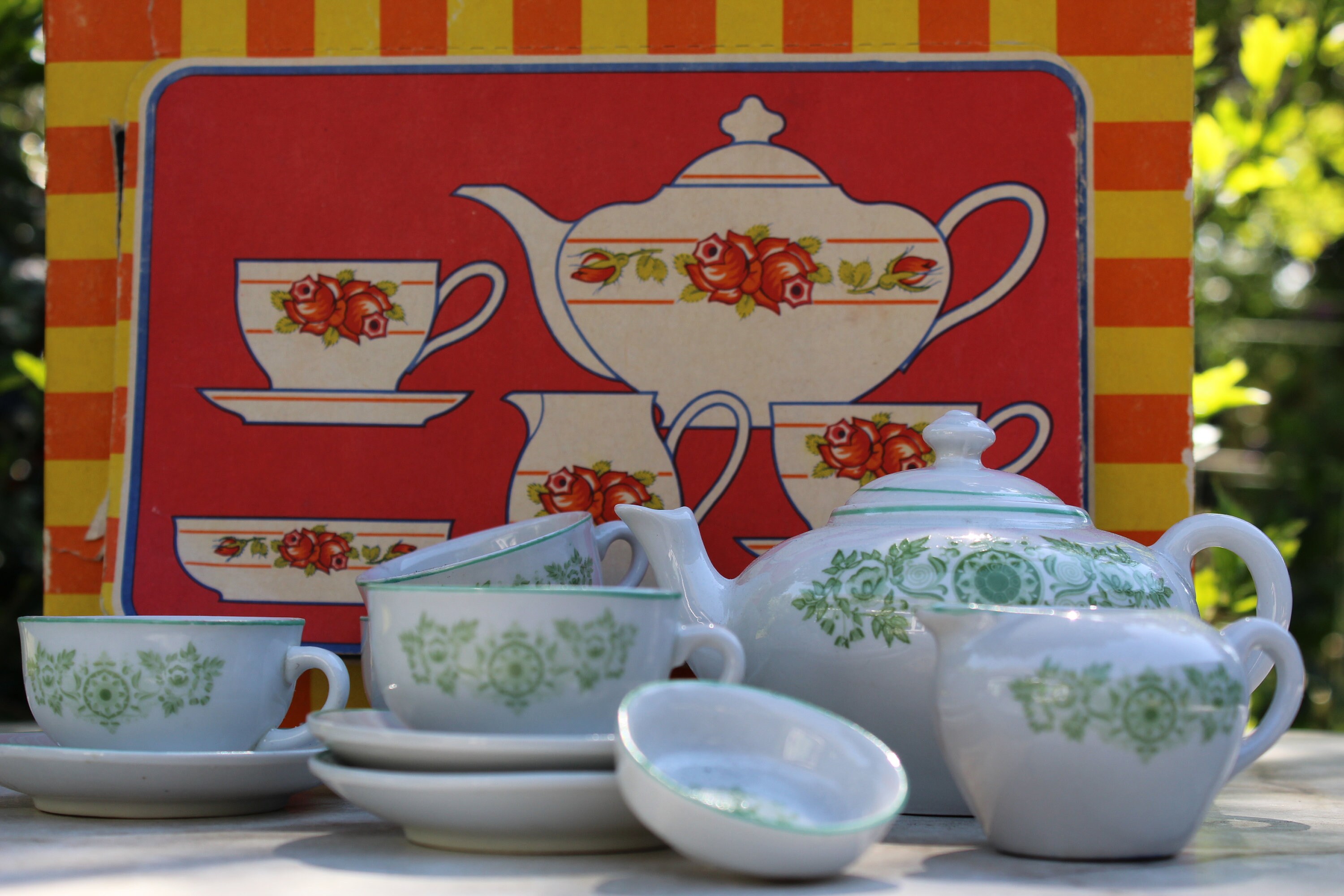 Porcelain Children s Tableware Complete Tea Set for Child