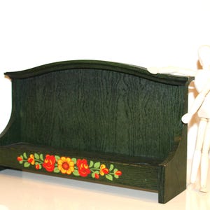 Estante de madera para especias con flores, especiero | Estante rústico para especias, estante de pared para cocina | Estante nostálgico para especias | Armario para especias.