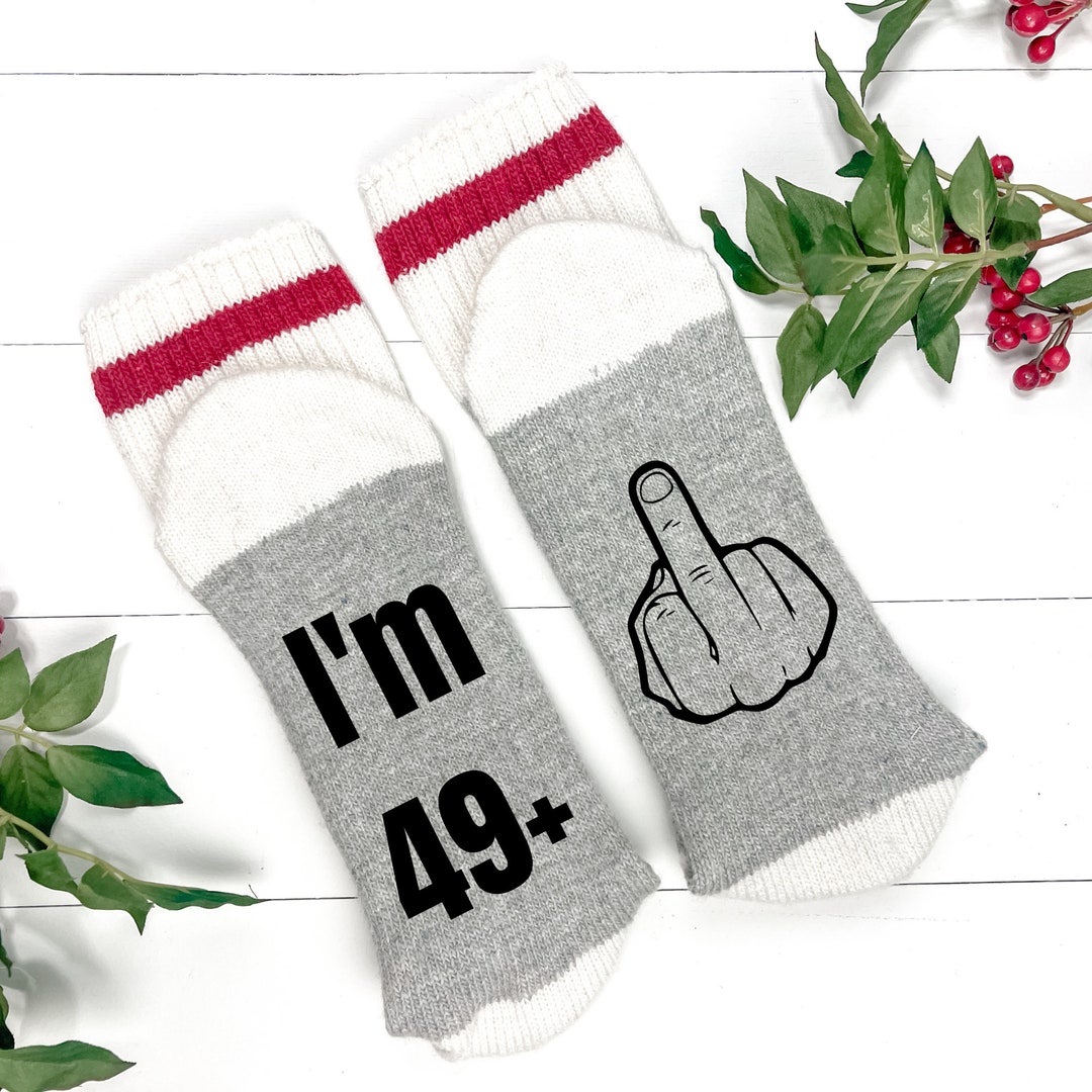 50th Birthday Gift50th Birthday Socks49 Socksfunny Etsy Canada