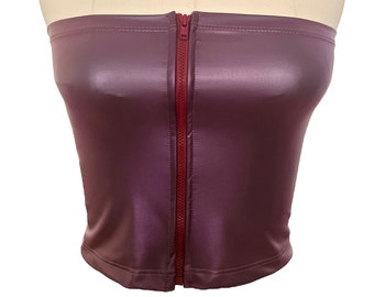 Matte Stretch Foil Tube Top