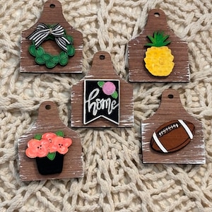 Interchangeable Cow Tag - Home Decor - Cow Sign - Everyday - Tag For Everyday - Gift - Gifts For Home - Gift Set - Seasonal - Seasonal Decor