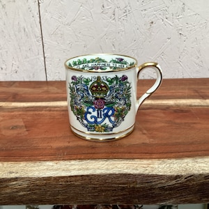 Rare Hammeresley Queen Elizabeth II Visit to Bermuda Commemorative Mug