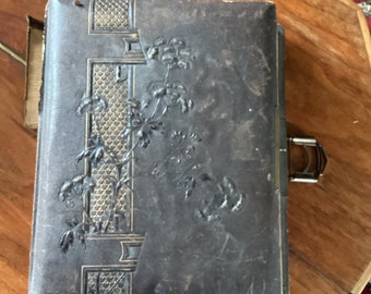 Antique Victorian Family Photograph Album with Original Photos