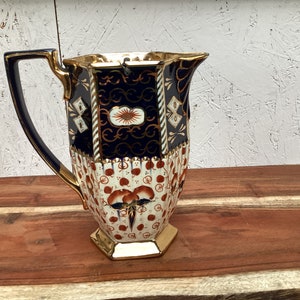 Prålig walesisk porslinskaffekanna varmvattenkanna Imari-mönster