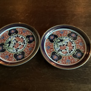 Arklow Pottery Plates: Oriental Garden Art Collection, Irish China Pair