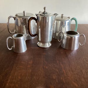 Antique  Hotel Ware Silverplate Coffee Pot  Hot Water Pot Tea Pot England Silverplate Antique Hotelware Coffee Pot  European Tea Kettle