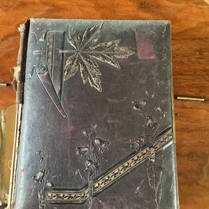 Antique Victorian Family Photograph Album with Original Photos