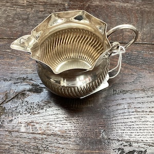 Antique English Sheffield SilverPlate   Cream Or Milk  Jug European Style Serving Jug