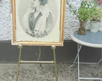 Antique portrait of a Lady Italian School Genoa 1902