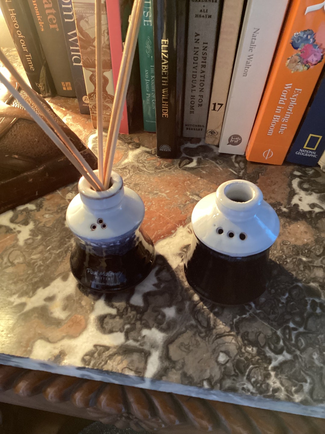Irish Stoneware Paul Maloney Pottery Flower Vase Bud Vase Reed Diffuser ...