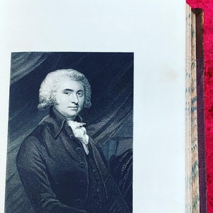 Ensemble de dictionnaires biographiques anciens reliés en cuir : lettrage doré, bords marbrés