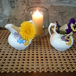 A Pair of Vintage English China Jugs English Porcelain Pitchers Country Cottage Decor English Country Kitchen Nostalgic Interiors