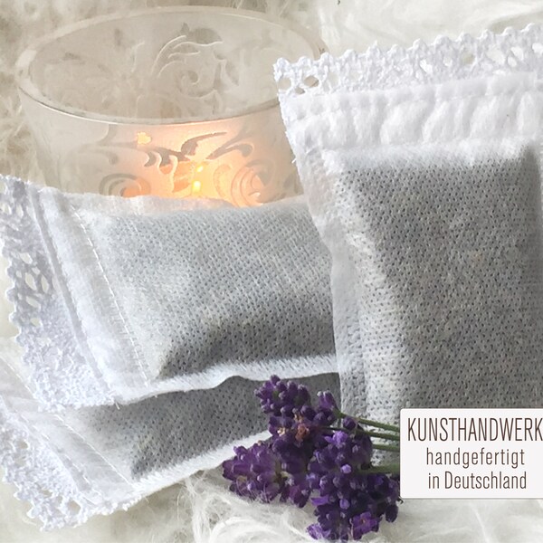 Lavendel Duftsäckchen | belflora Lavendelsäckchen liebevoll mit Spitze von Hand gefertigt - handmade in Deutschland