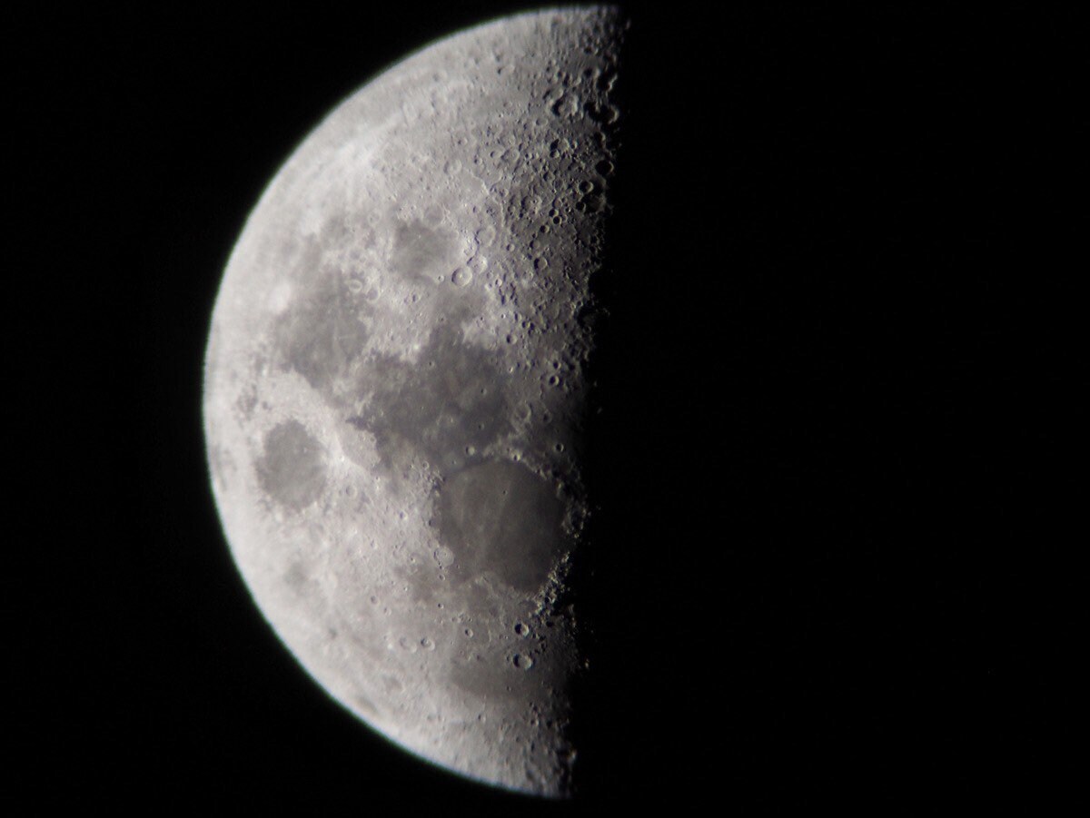 Third Quarter Moon Phase Photo Print Moon Photography Moon Etsy