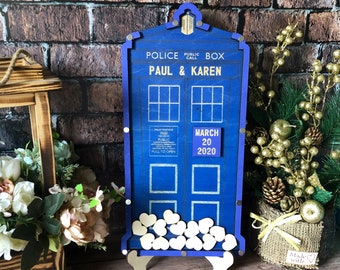 Tardis wedding guest book alternative,Dr who guestbook,Custom wedding book,Doctor who tardis,Dr who tardis,Unique guest book,Dr who drop box