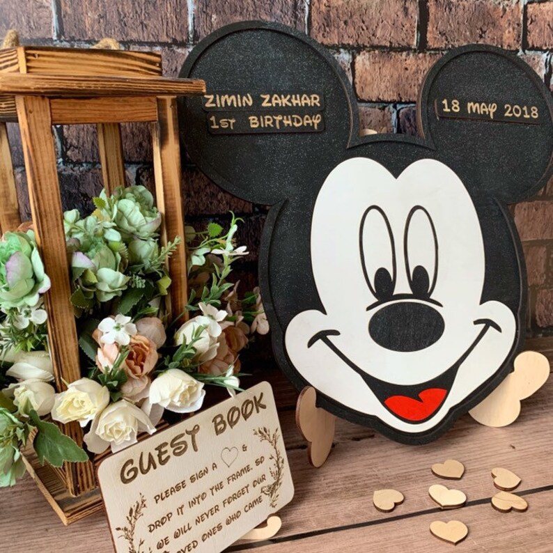 1st Birthday Guest Book Alternative Baby Shower Guestbook Etsy