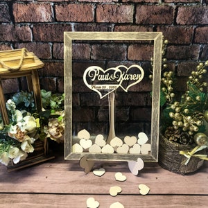 Custom wedding guest book alternative,Modern guestbook,Clear wedding sign,Clear acrylic sign,Guestbook sign,Wedding guestbook,Heart drop box