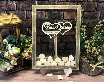 Custom wedding guest book alternative,Modern guestbook,Clear wedding sign,Clear acrylic sign,Guestbook sign,Wedding guestbook,Heart drop box