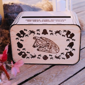 Millenium Falke Karte Box Für Hochzeit Hochzeit Andenken Box Star Birt Card Box Holz Hochzeitsbox