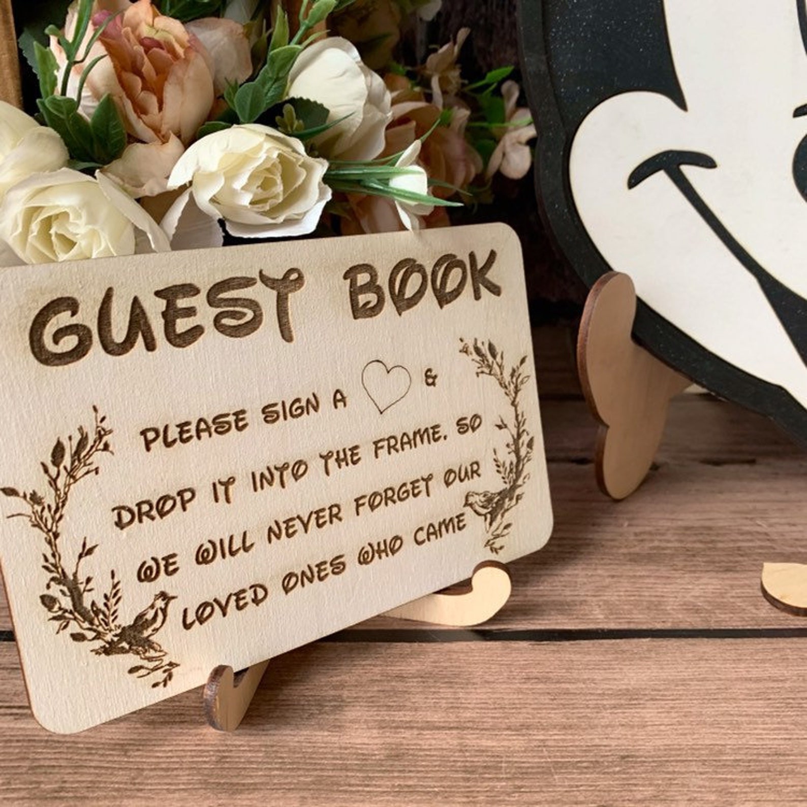 1st Birthday Guest Book Alternative Baby Shower Guestbook Etsy