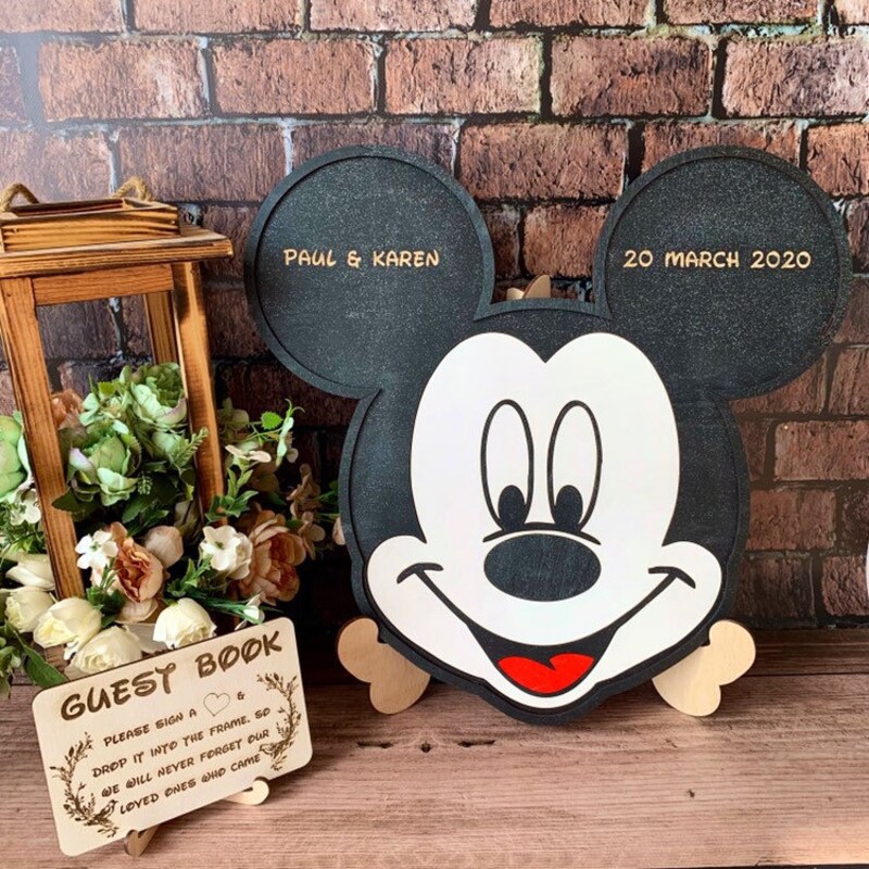 Mickey Guest Book - Etsy