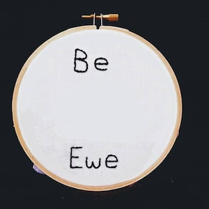 Custom Gay Pride Sheep Embroidery